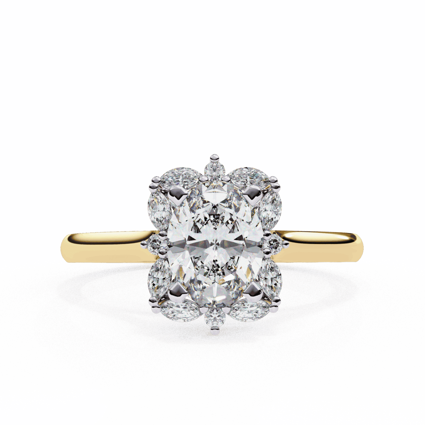 1.25 Carat Oval Classic Solitaire Band in Moissanite | House of Estara