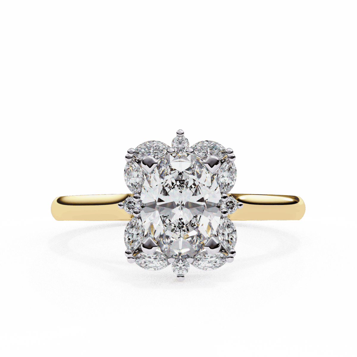 1.25 Carat Oval Classic Solitaire Band in Moissanite | House of Estara