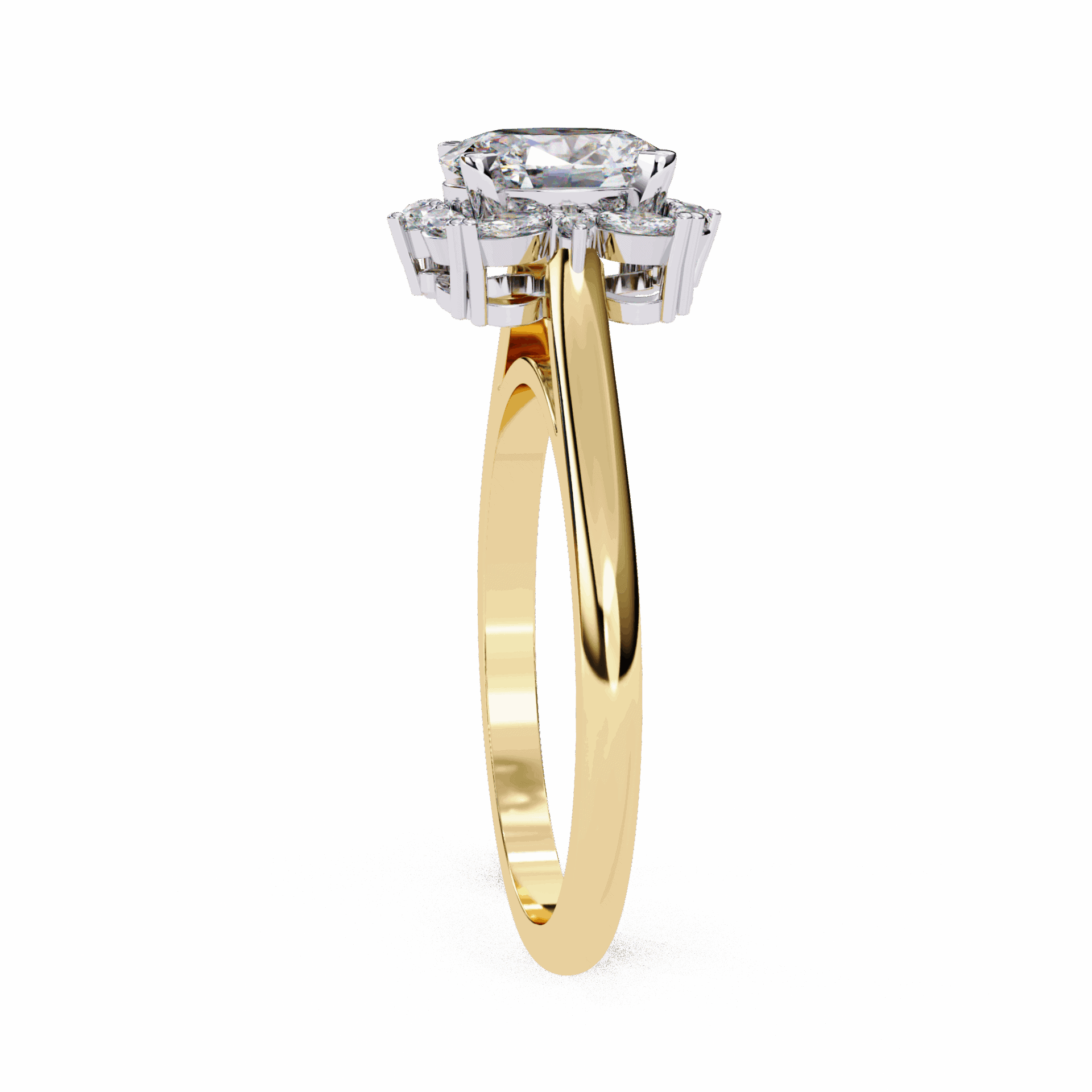 1.25 Carat Oval Classic Solitaire Band in Moissanite | House of Estara