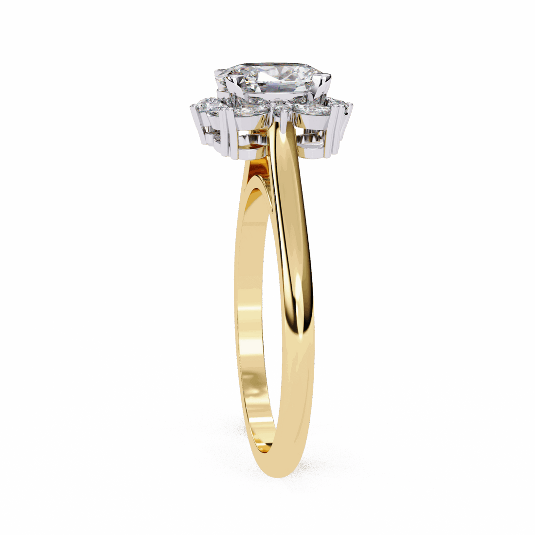 1.25 Carat Oval Classic Solitaire Band in Moissanite | House of Estara
