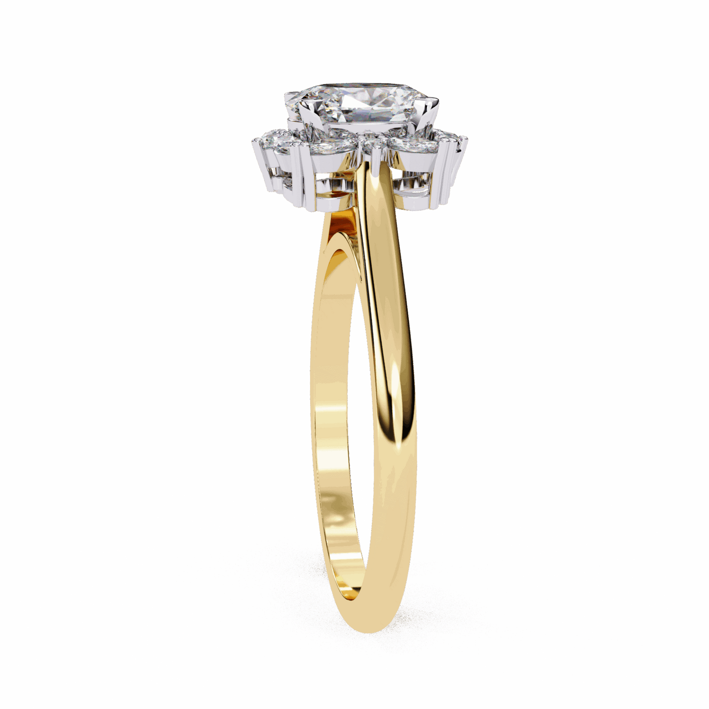 1.25 Carat Oval Classic Solitaire Band in Moissanite | House of Estara