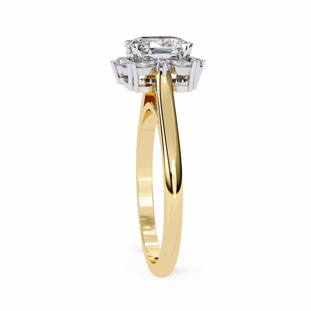 1.25 Carat Oval Classic Solitaire Band in Moissanite | House of Estara