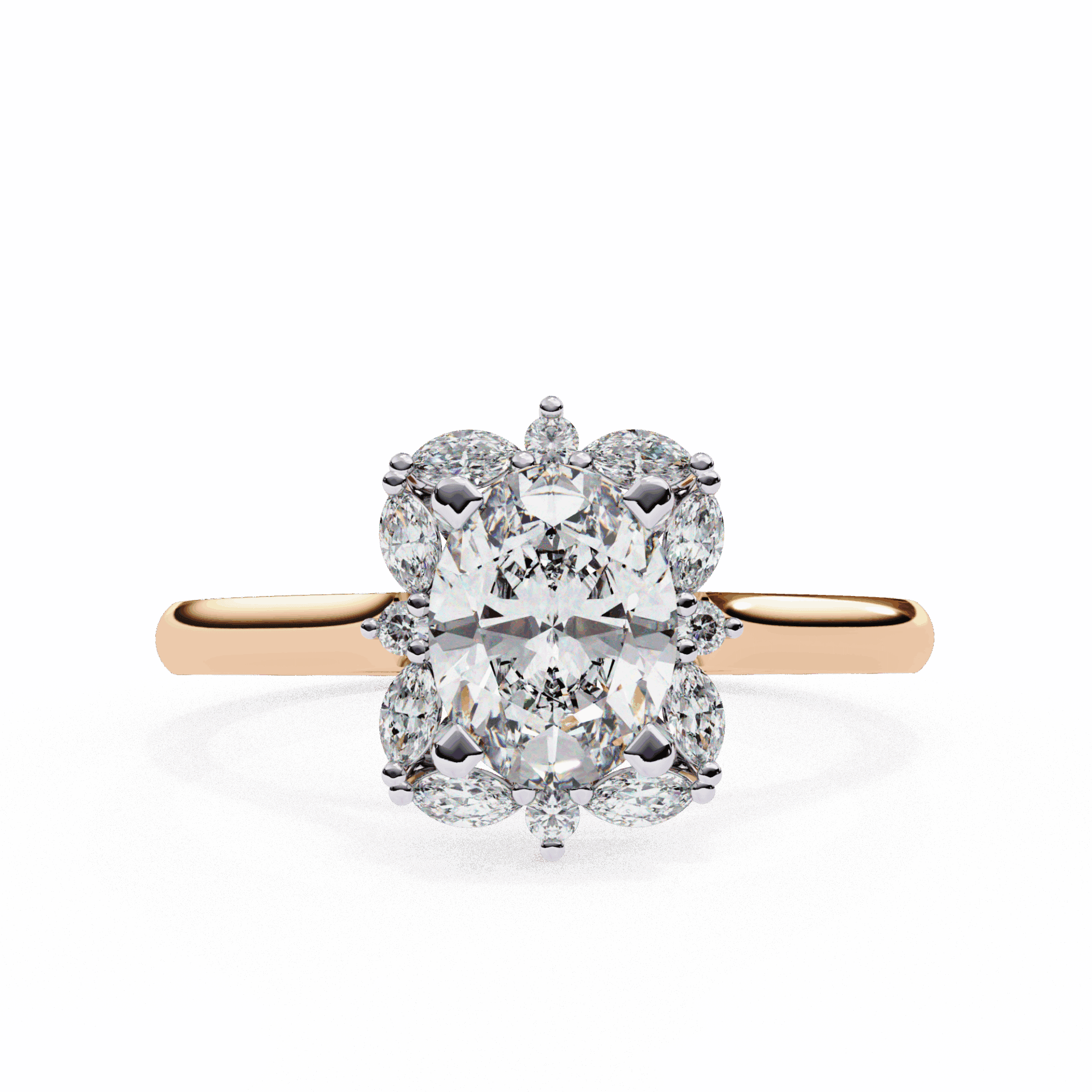1.25 Carat Oval Classic Solitaire Band in Moissanite | House of Estara
