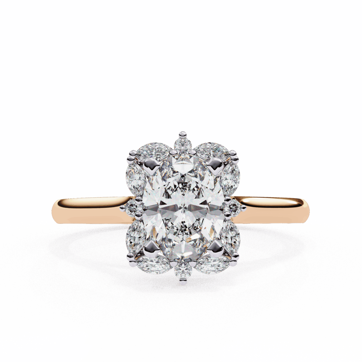 1.25 Carat Oval Classic Solitaire Band in Moissanite | House of Estara