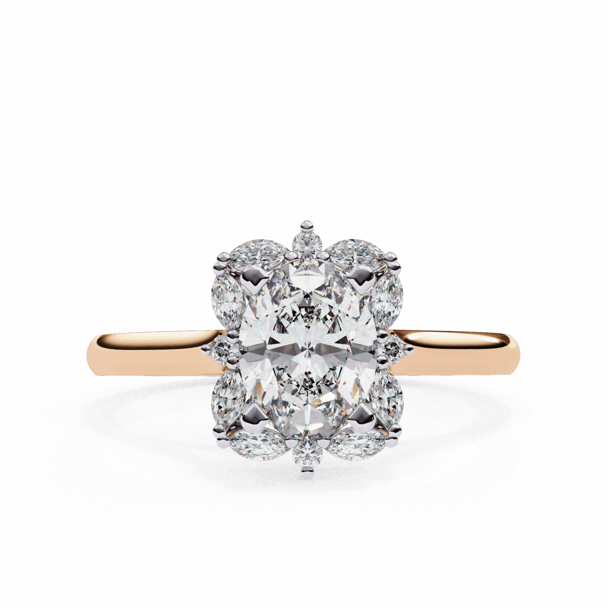 1.25 Carat Oval Classic Solitaire Band in Moissanite | House of Estara
