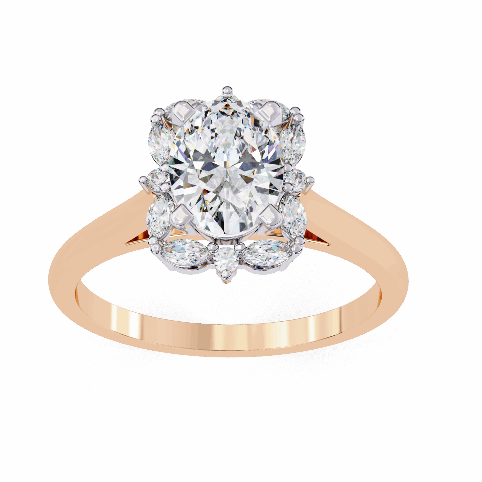 1.25 Carat Oval Classic Solitaire Band in Moissanite | House of Estara