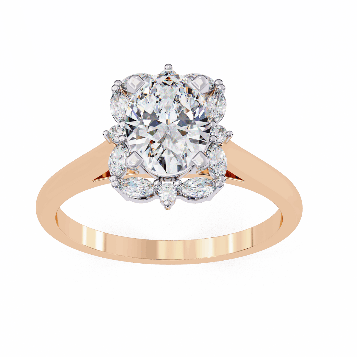 1.25 Carat Oval Classic Solitaire Band in Moissanite | House of Estara
