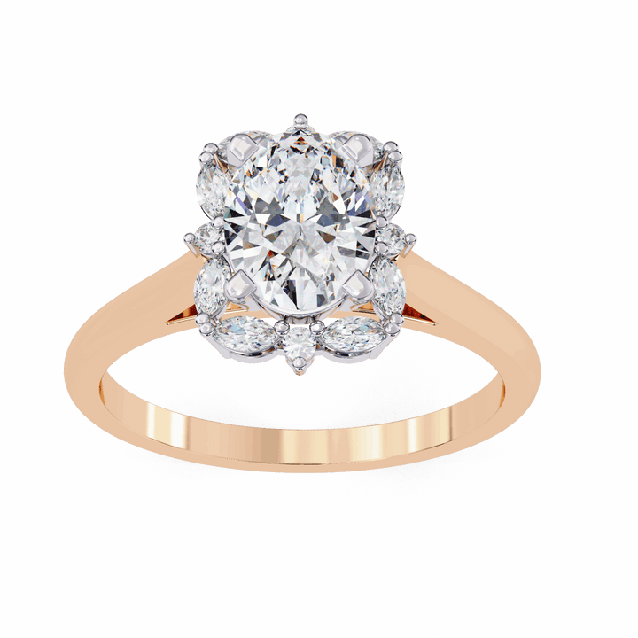 1.25 Carat Oval Classic Solitaire Band in Moissanite | House of Estara