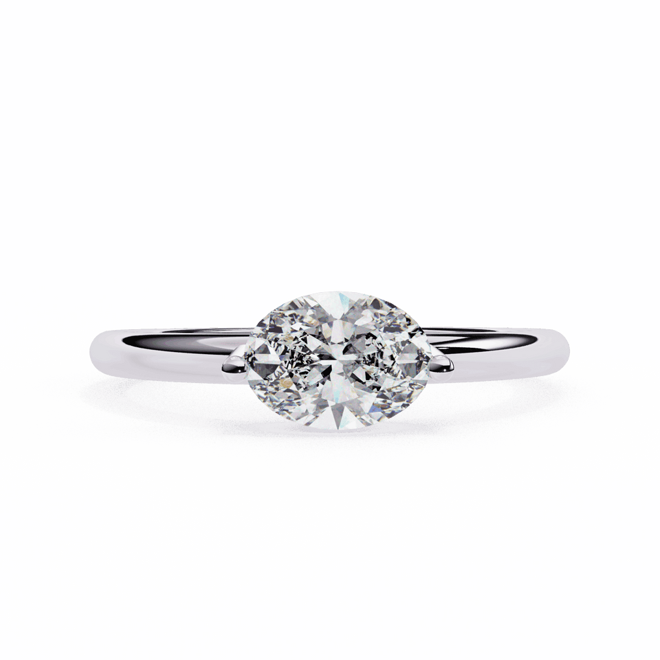 Oval Solitaire Engagement Ring