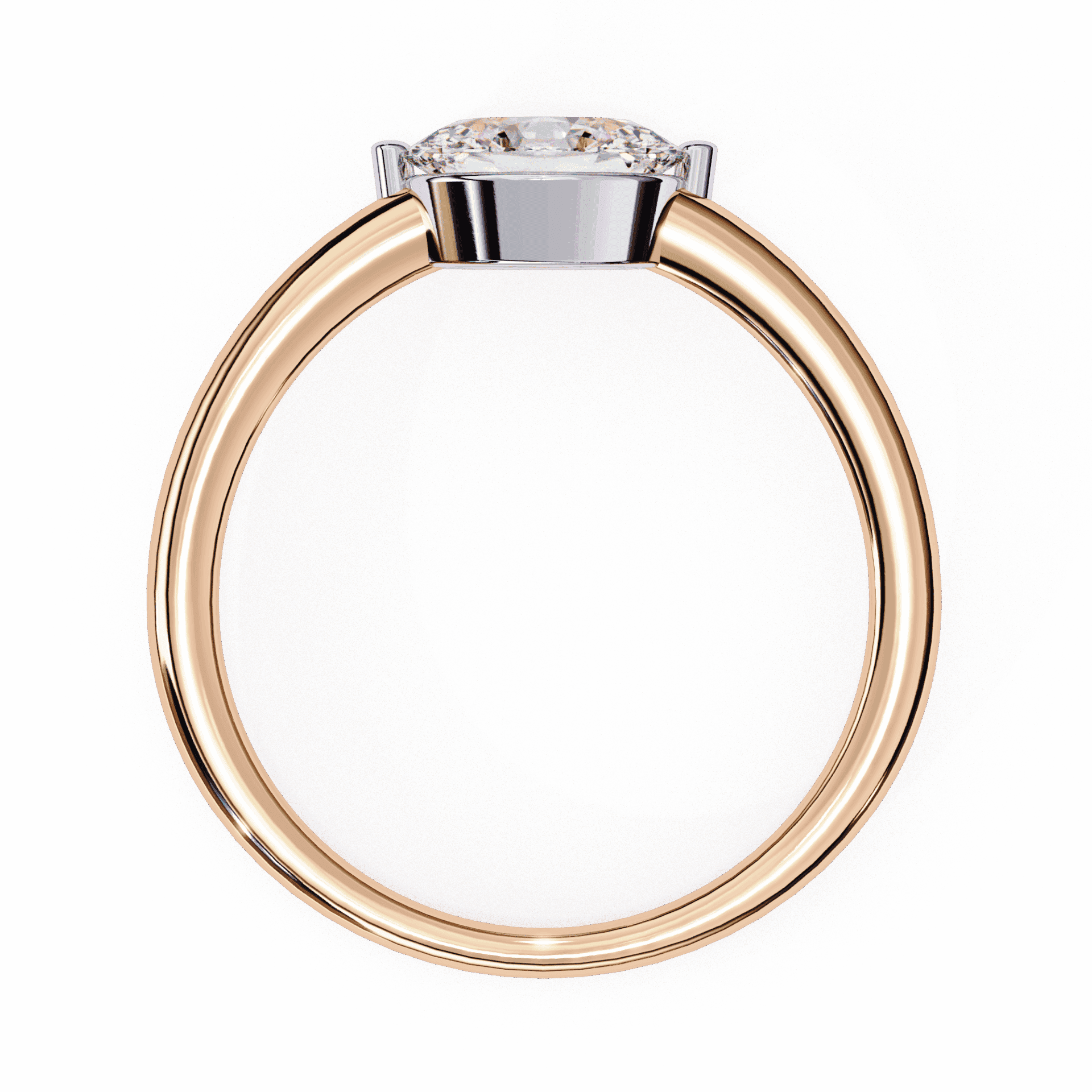 0.75 Carat Oval Classic Solitaire Band in Moissanite | House of Estara