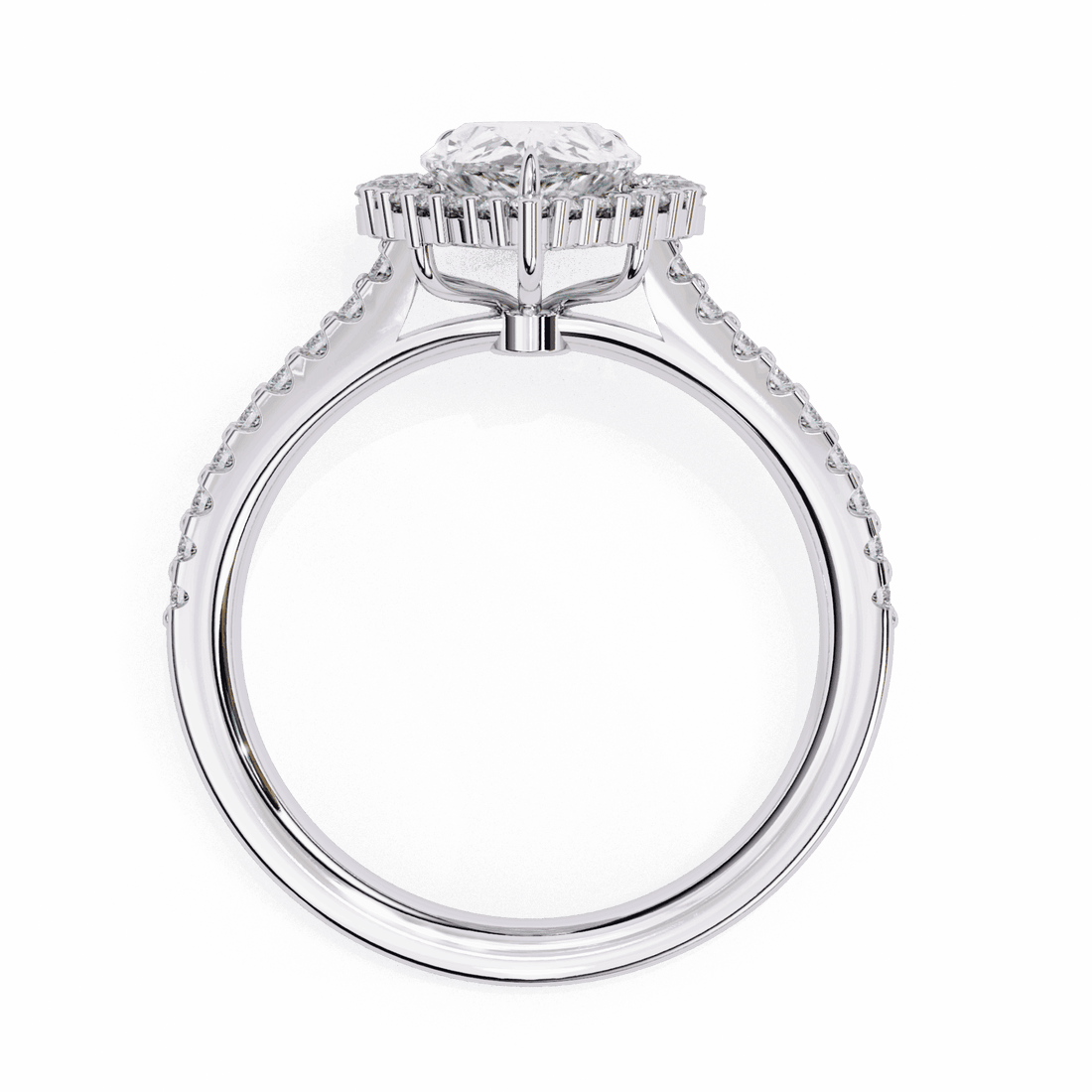 2.25 Carat Pear Refined Everyday Look Ring in Moissanite | House of Estara