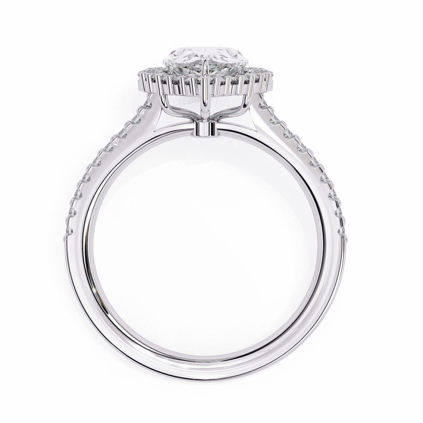 2.25 Carat Pear Refined Everyday Look Ring in Moissanite | House of Estara