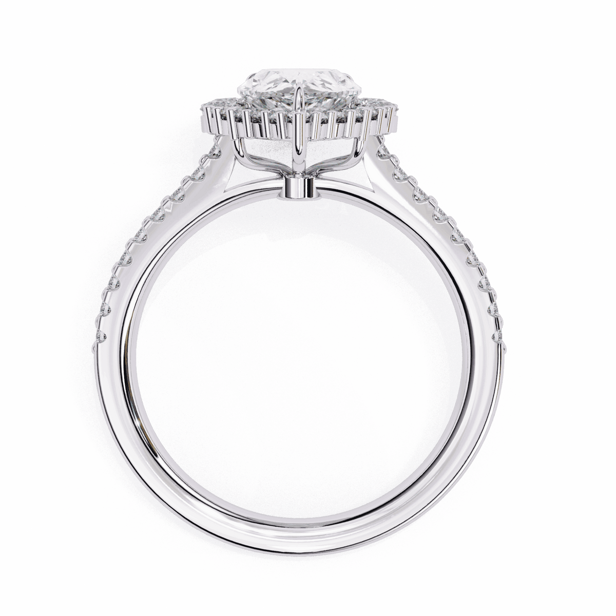 2.25 Carat Pear Refined Everyday Look Ring in Moissanite | House of Estara