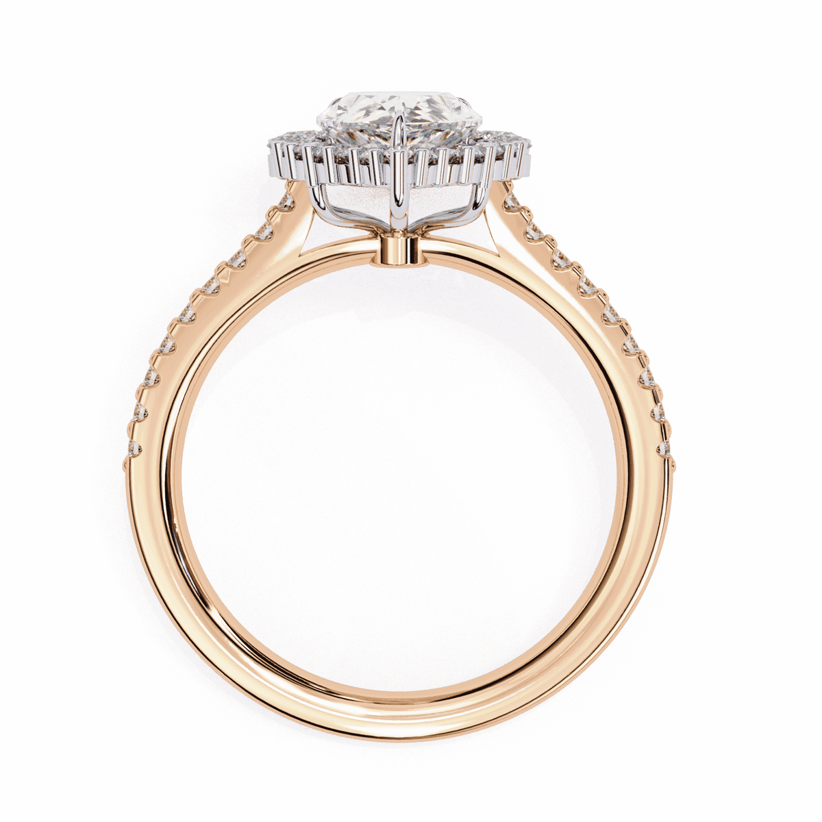 2.25 Carat Pear Refined Everyday Look Ring in Moissanite | House of Estara