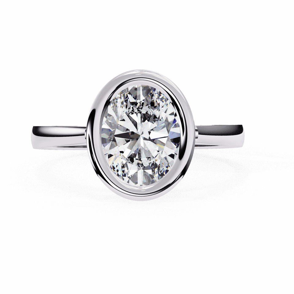 Minimalist Oval Bezel