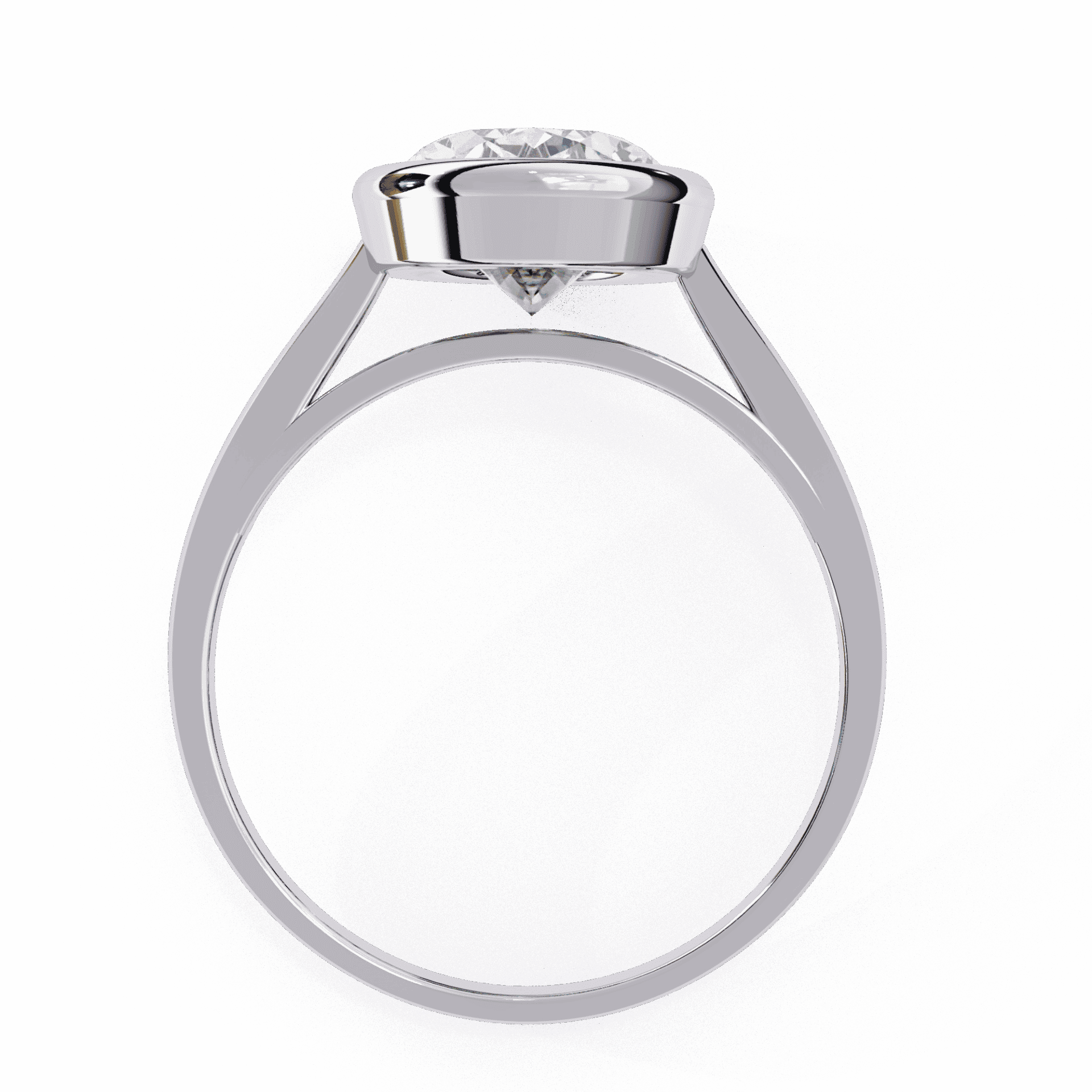 2.5 Carat Oval Minimalist Solitaire Engagement Ring in Moissanite | House of Estara