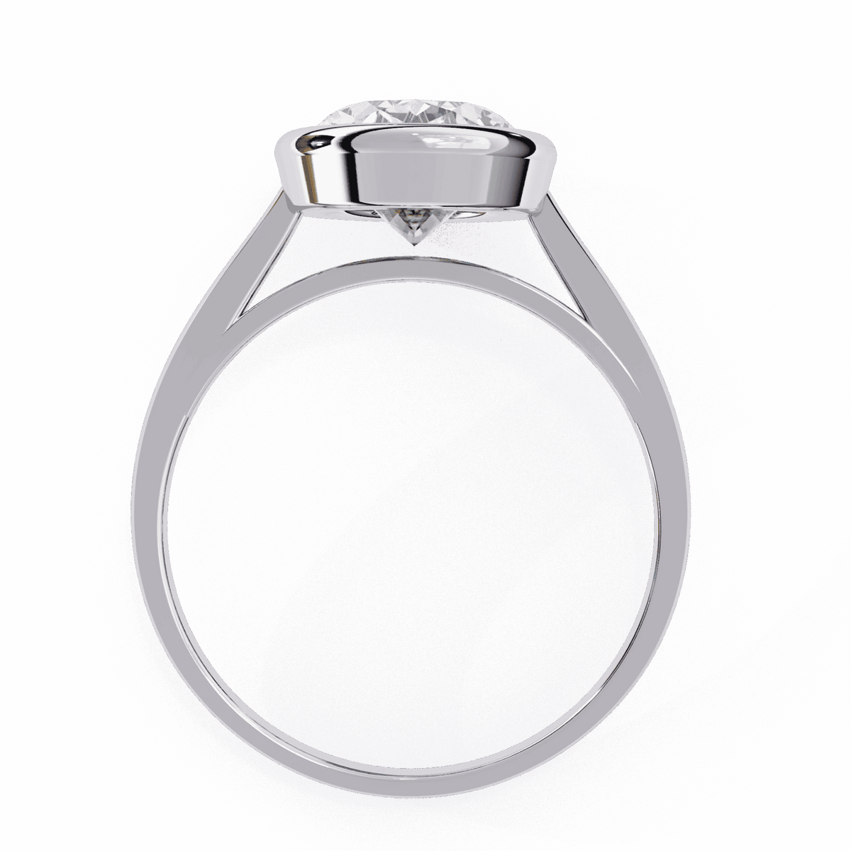 2.5 Carat Oval Minimalist Solitaire Engagement Ring in Moissanite | House of Estara