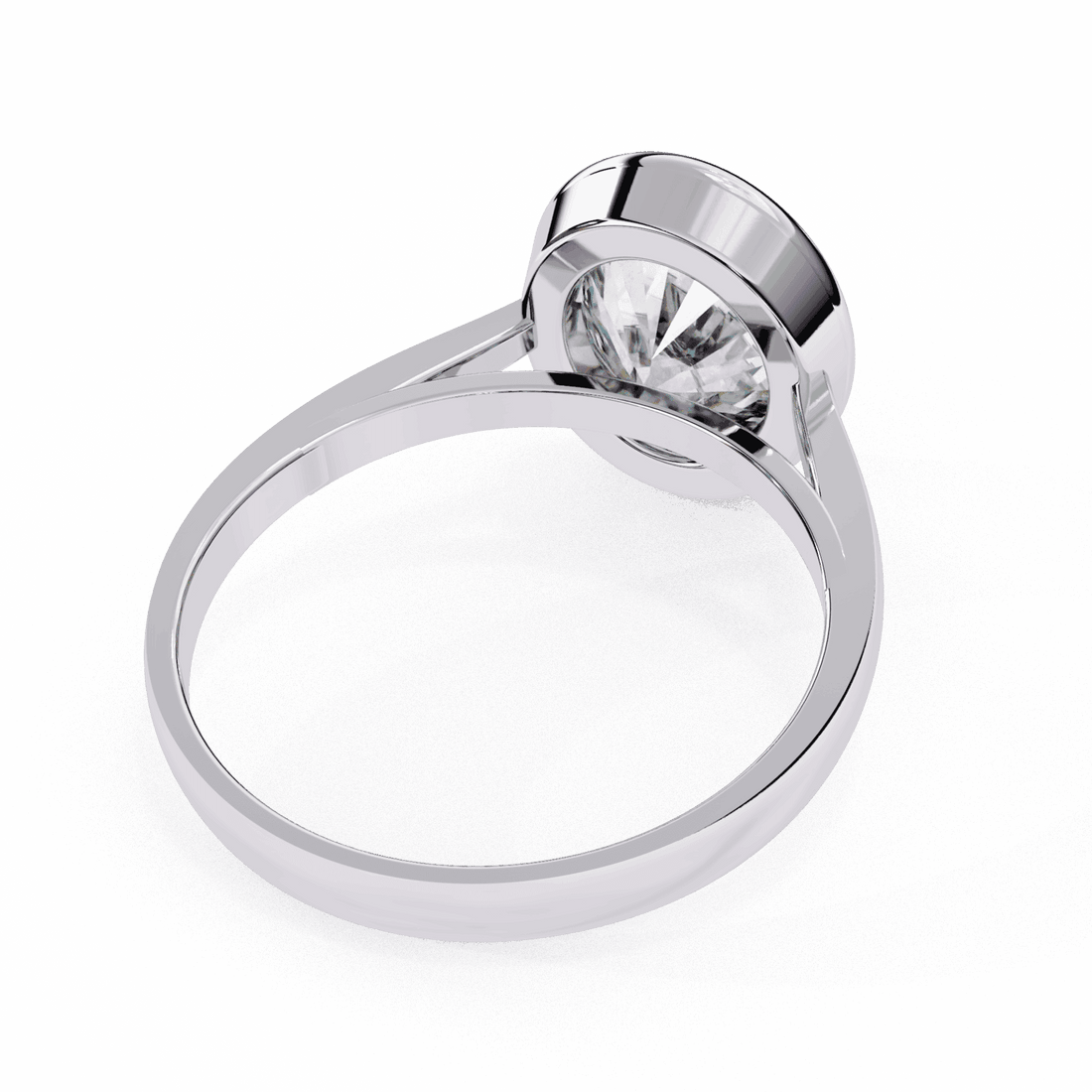 2.5 Carat Oval Minimalist Solitaire Engagement Ring in Moissanite | House of Estara
