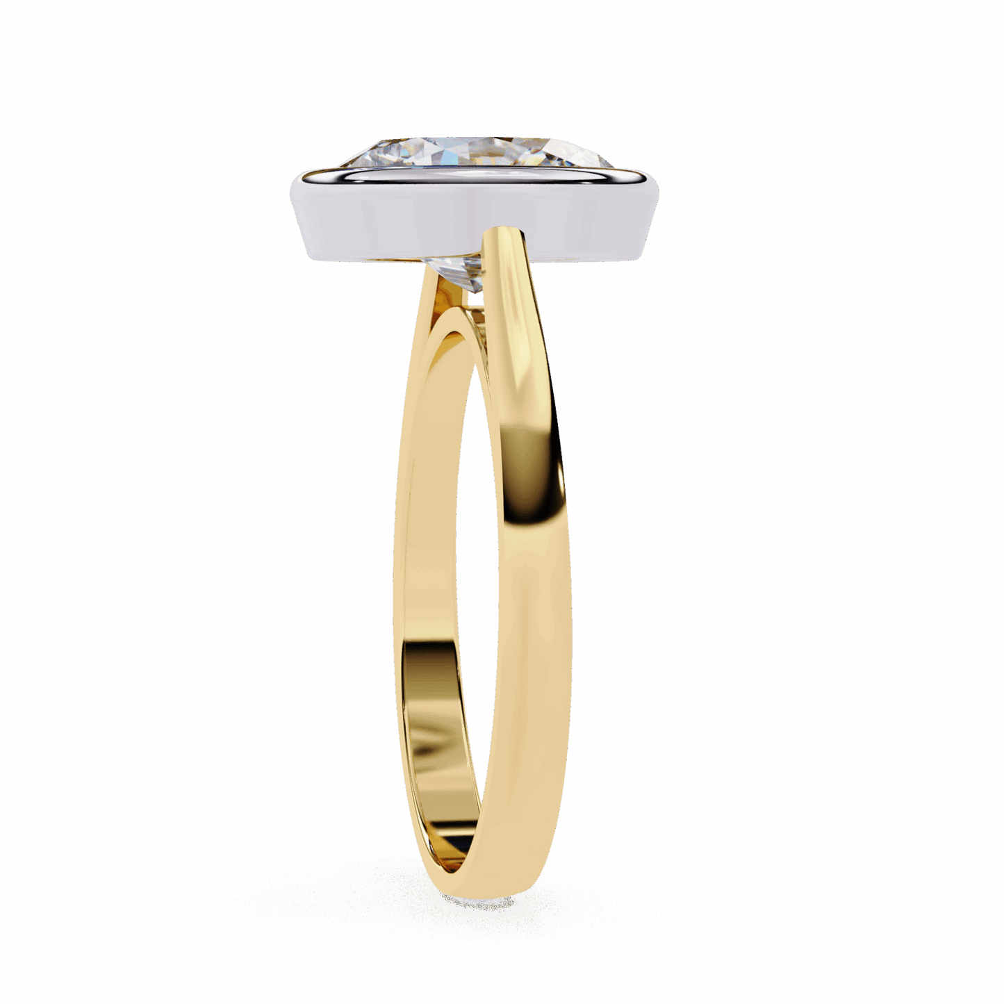 2.5 Carat Oval Minimalist Solitaire Engagement Ring in Moissanite | House of Estara