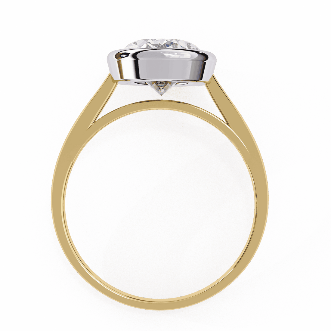 2.5 Carat Oval Minimalist Solitaire Engagement Ring in Moissanite | House of Estara