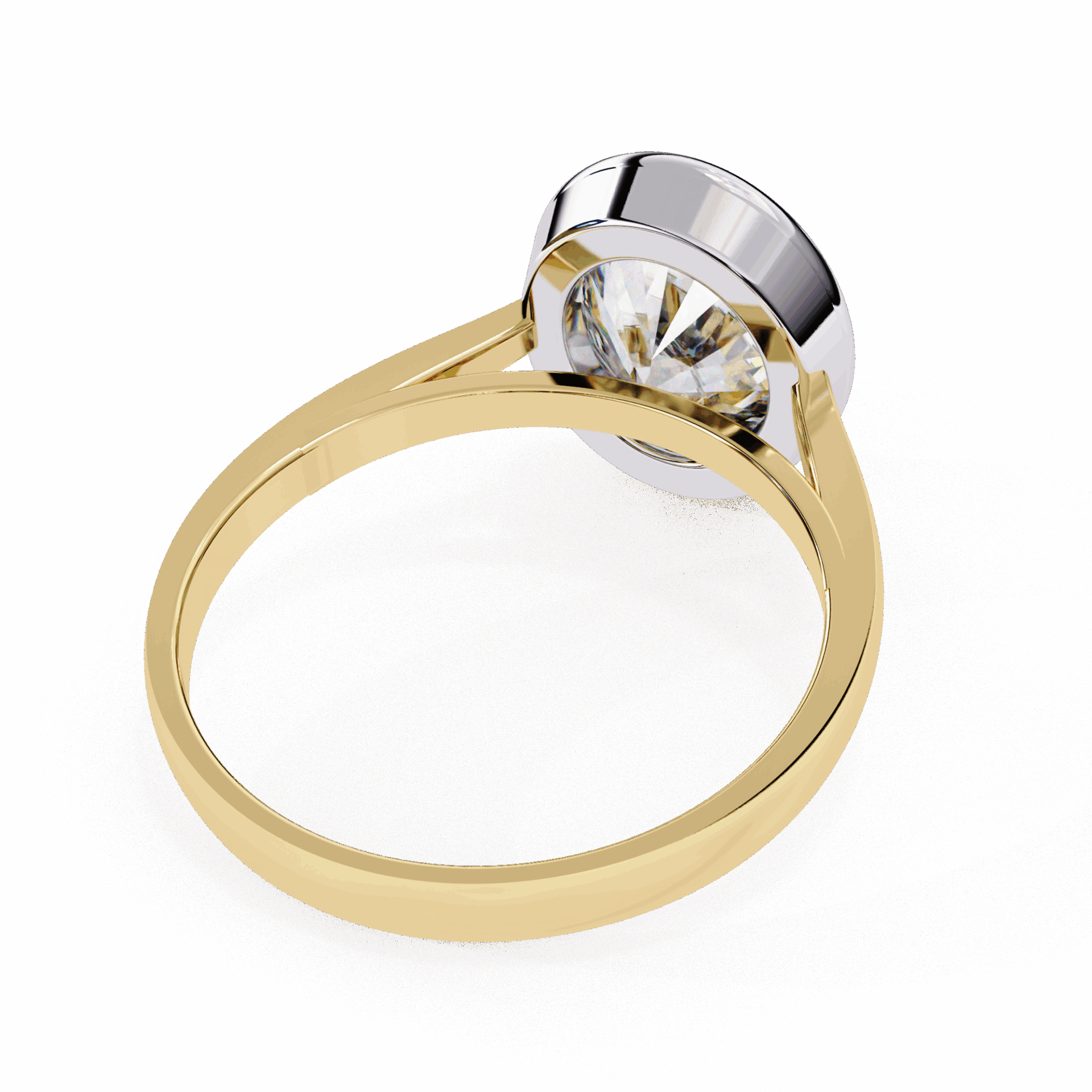2.5 Carat Oval Minimalist Solitaire Engagement Ring in Moissanite | House of Estara