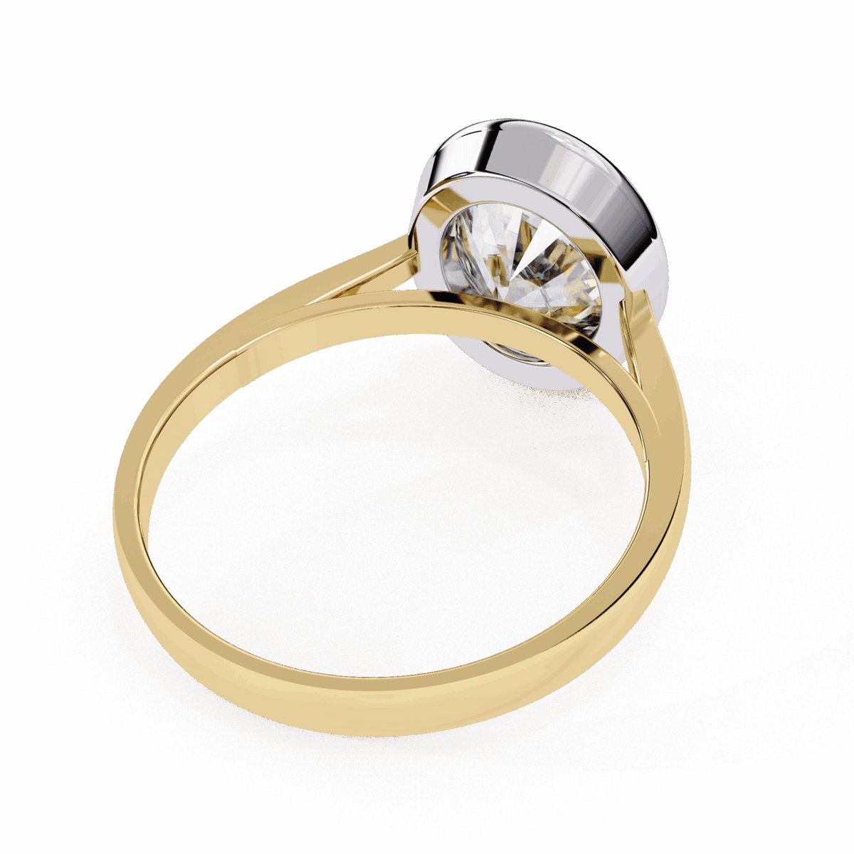 2.5 Carat Oval Minimalist Solitaire Engagement Ring in Moissanite | House of Estara
