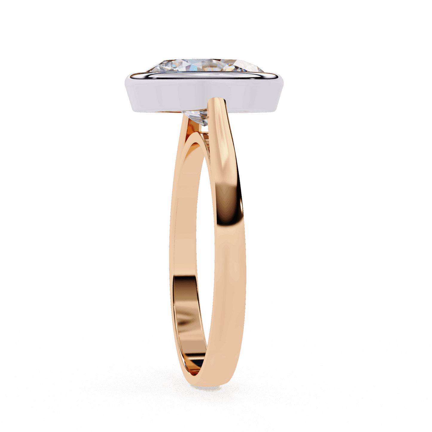2.5 Carat Oval Minimalist Solitaire Engagement Ring in Moissanite | House of Estara
