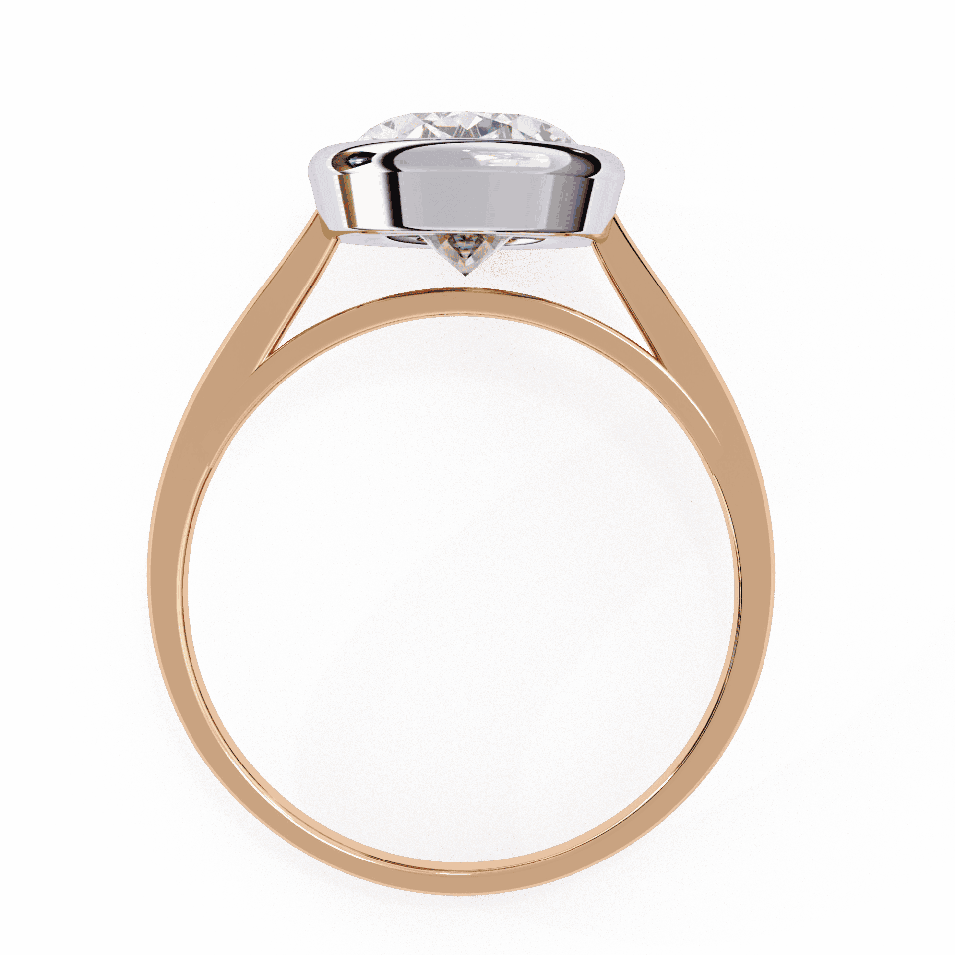 2.5 Carat Oval Minimalist Solitaire Engagement Ring in Moissanite | House of Estara