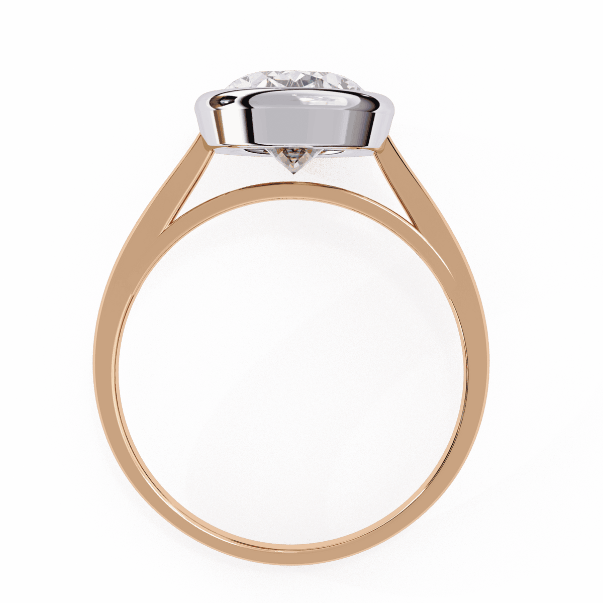 2.5 Carat Oval Minimalist Solitaire Engagement Ring in Moissanite | House of Estara
