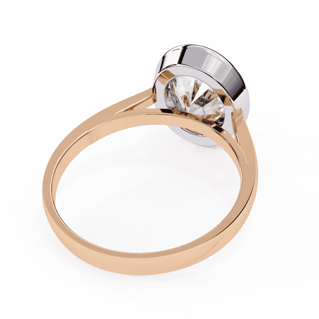 2.5 Carat Oval Minimalist Solitaire Engagement Ring in Moissanite | House of Estara
