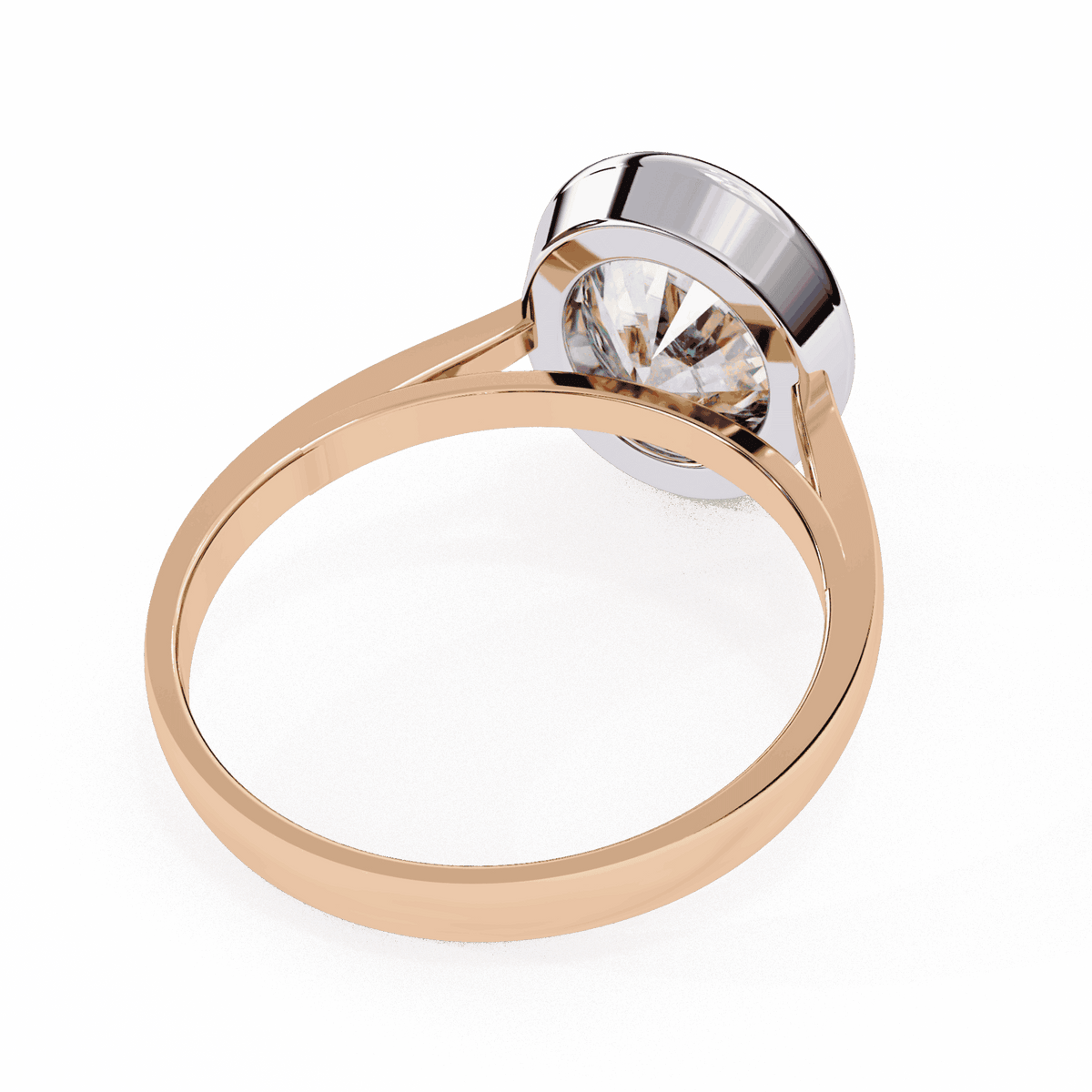 2.5 Carat Oval Minimalist Solitaire Engagement Ring in Moissanite | House of Estara