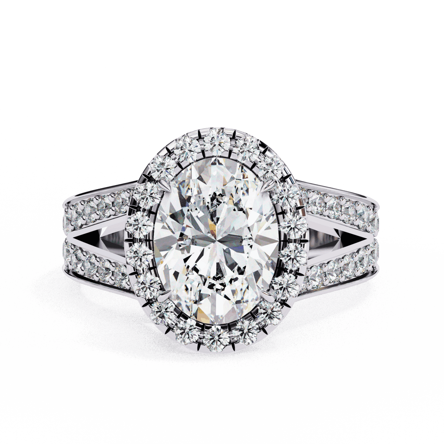 2.25 Carat Oval Signature Wear Ring in Moissanite | House of Estara