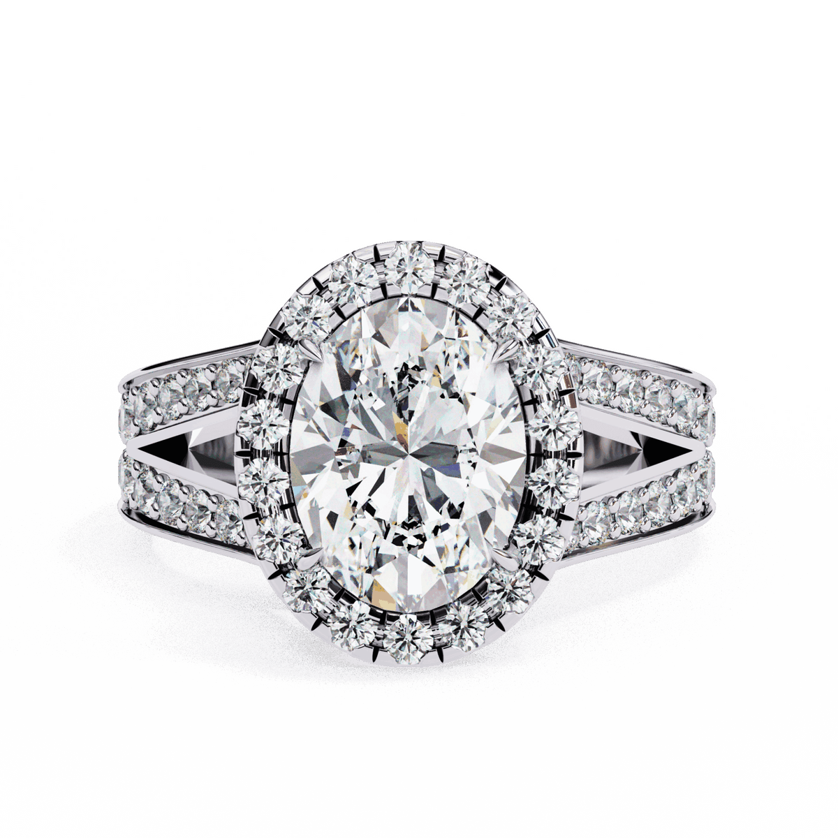 2.25 Carat Oval Signature Wear Ring in Moissanite | House of Estara