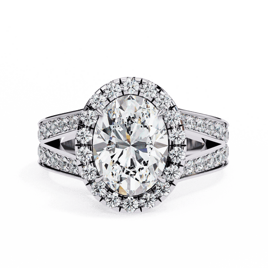 2.25 Carat Oval Signature Wear Ring in Moissanite | House of Estara