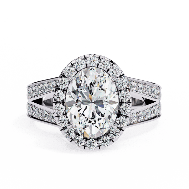 2.25 Carat Oval Signature Wear Ring in Moissanite | House of Estara