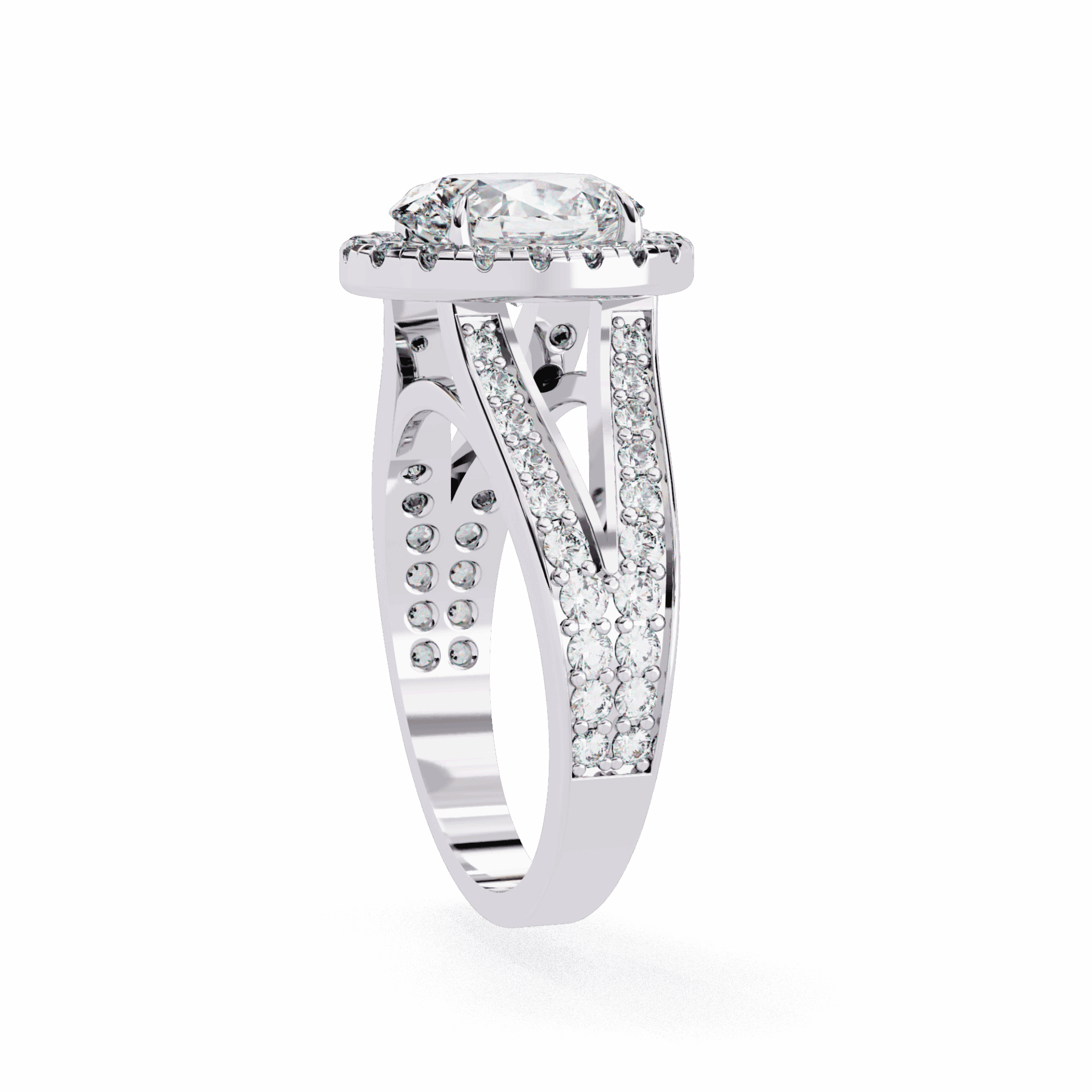 2.25 Carat Oval Signature Wear Ring in Moissanite | House of Estara