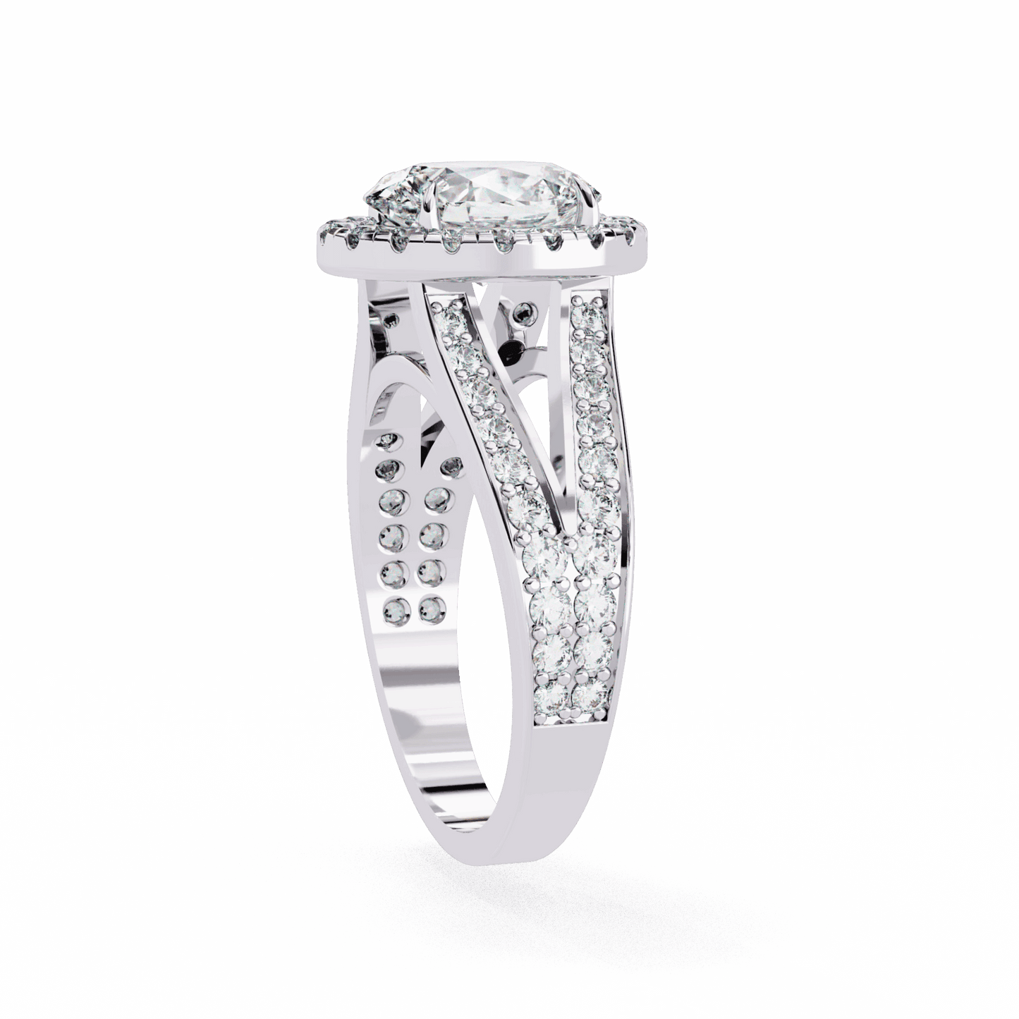 2.25 Carat Oval Signature Wear Ring in Moissanite | House of Estara