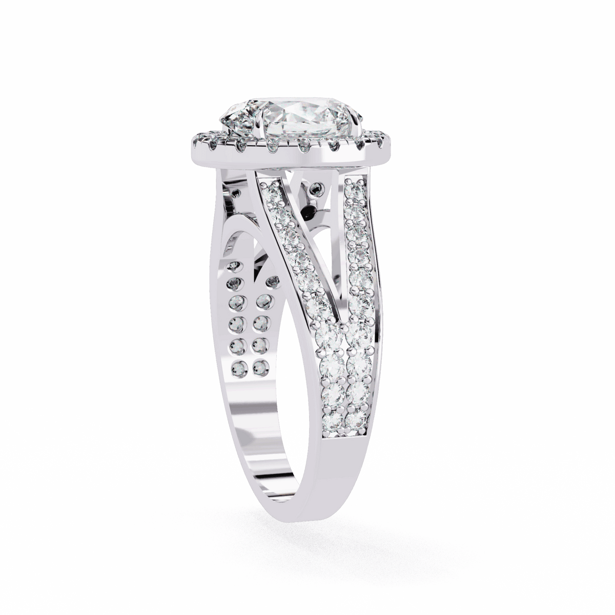 2.25 Carat Oval Signature Wear Ring in Moissanite | House of Estara