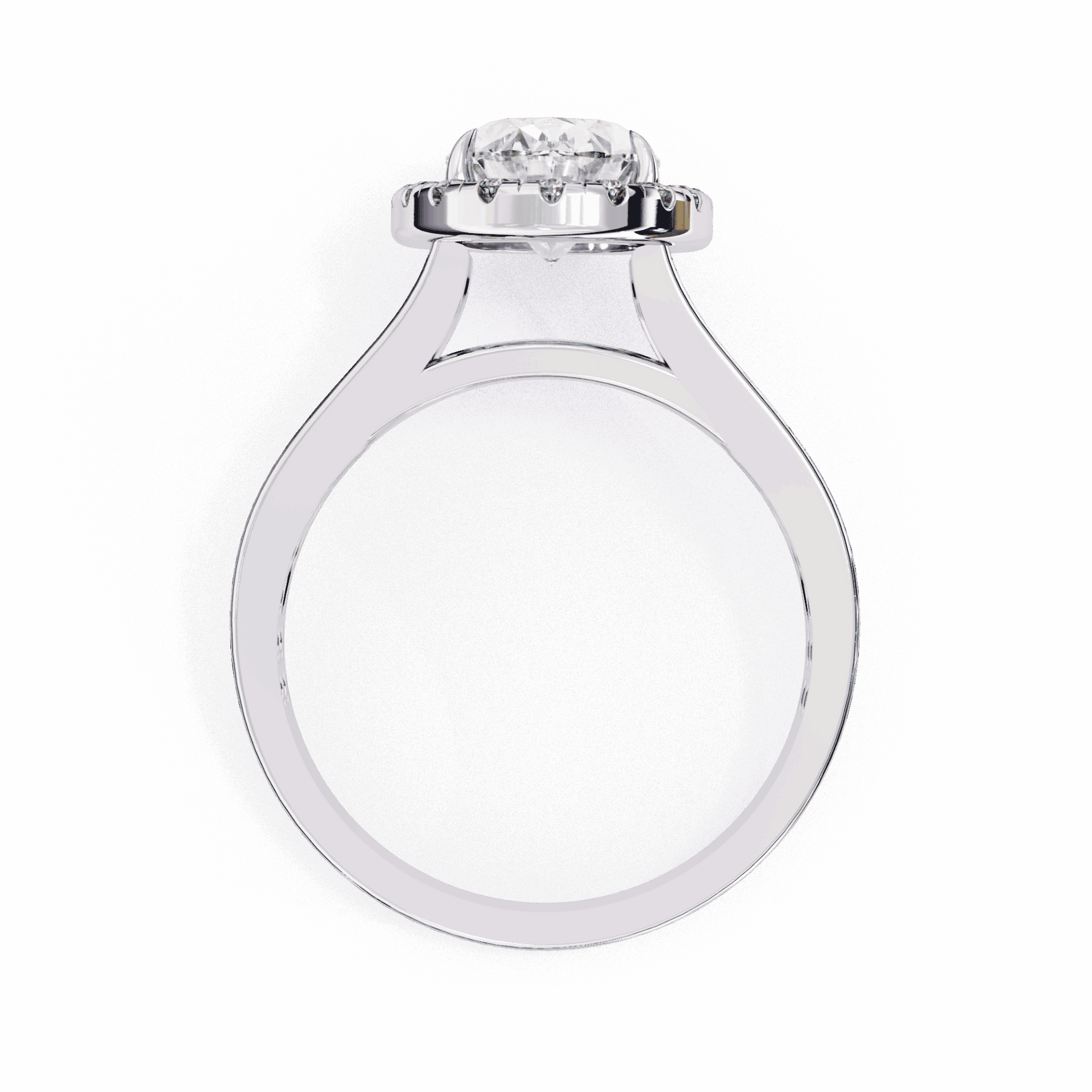 2.25 Carat Oval Signature Wear Ring in Moissanite | House of Estara