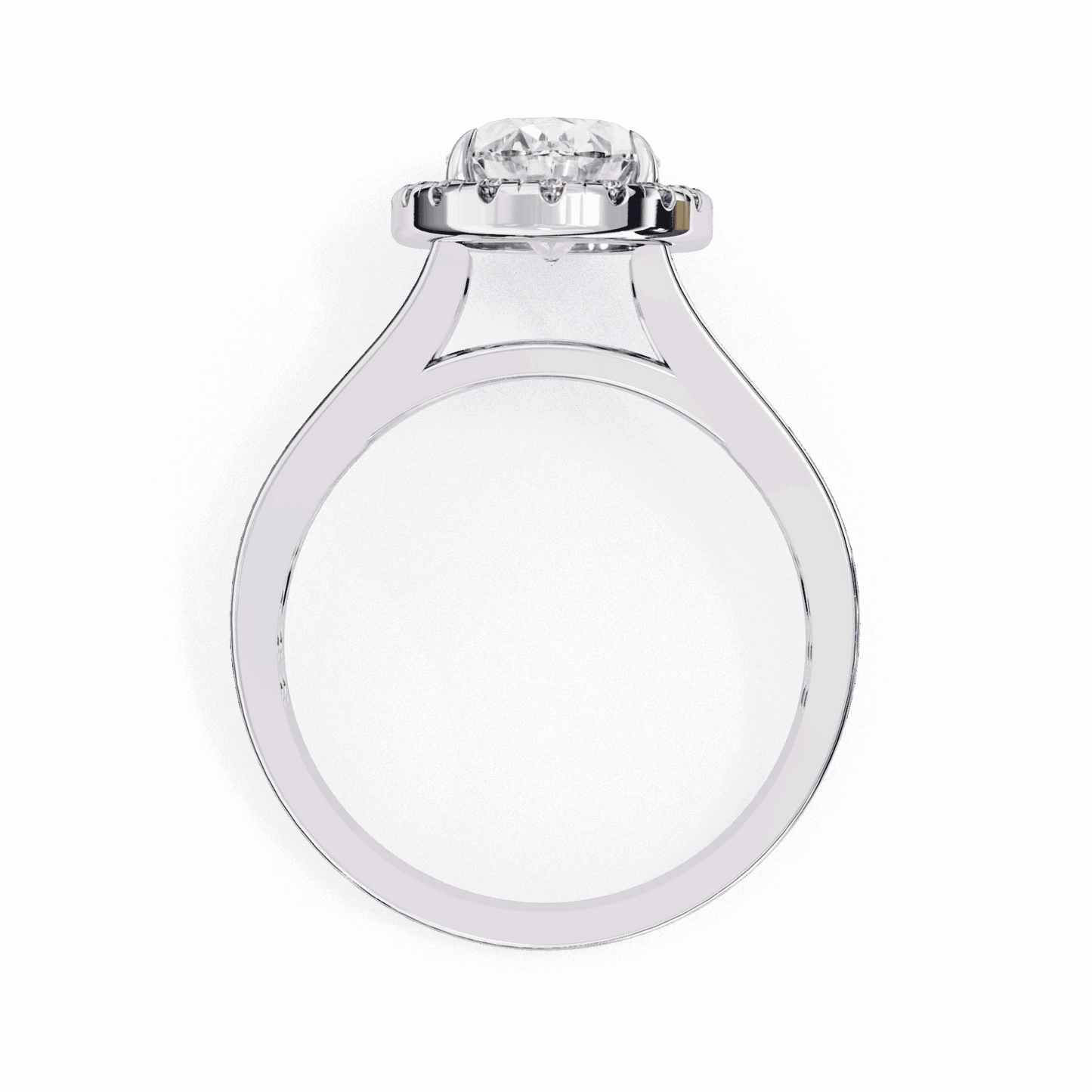 2.25 Carat Oval Signature Wear Ring in Moissanite | House of Estara