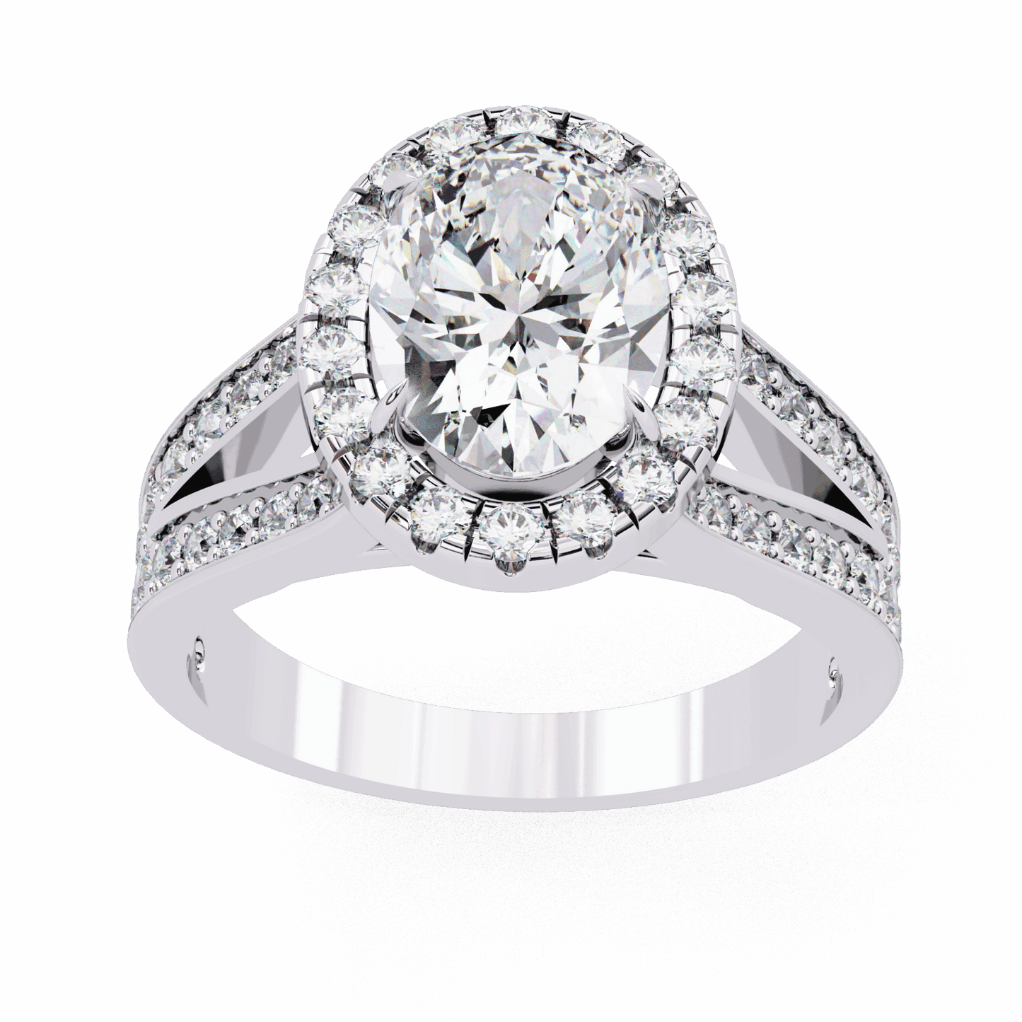 2.25 Carat Oval Signature Wear Ring in Moissanite | House of Estara