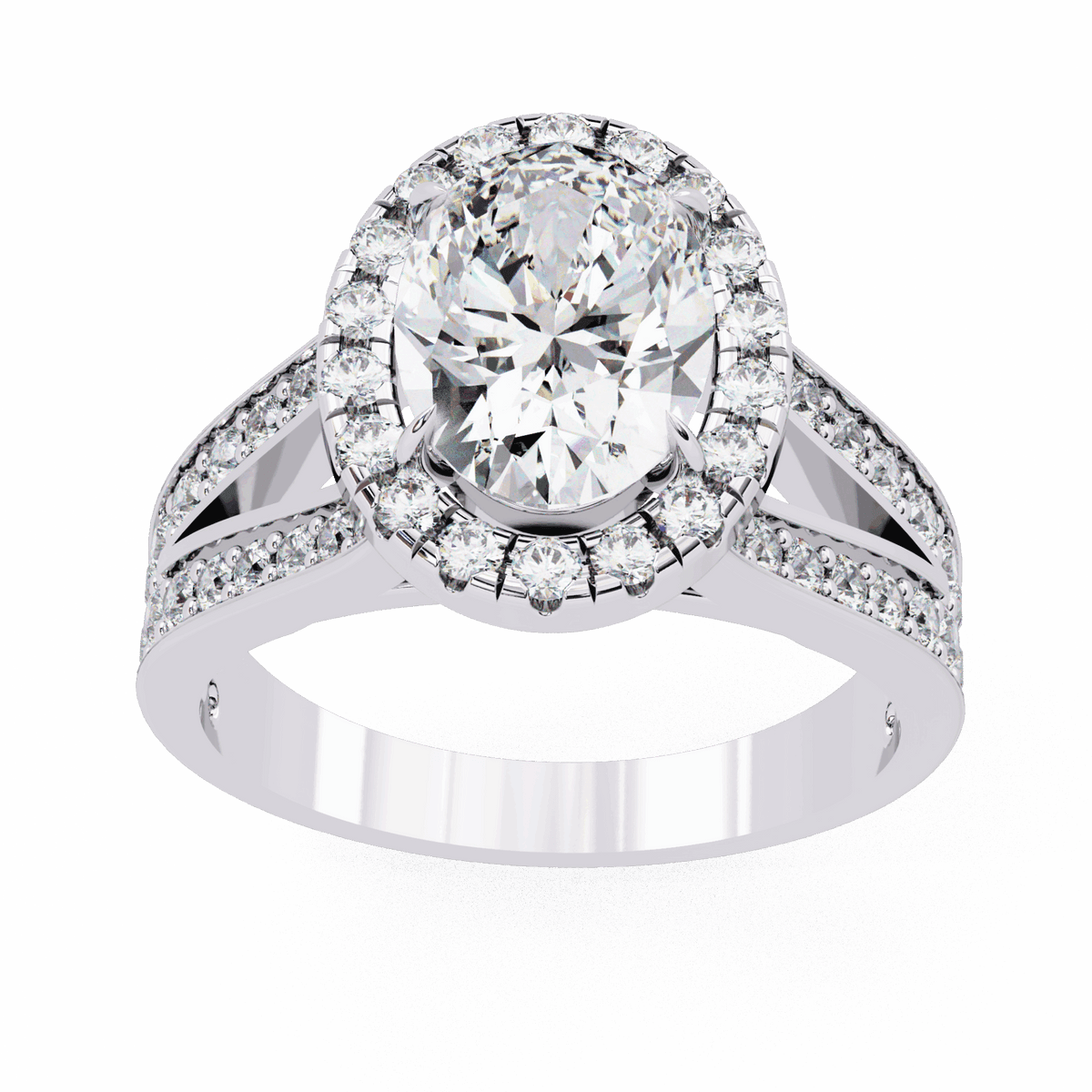 2.25 Carat Oval Signature Wear Ring in Moissanite | House of Estara