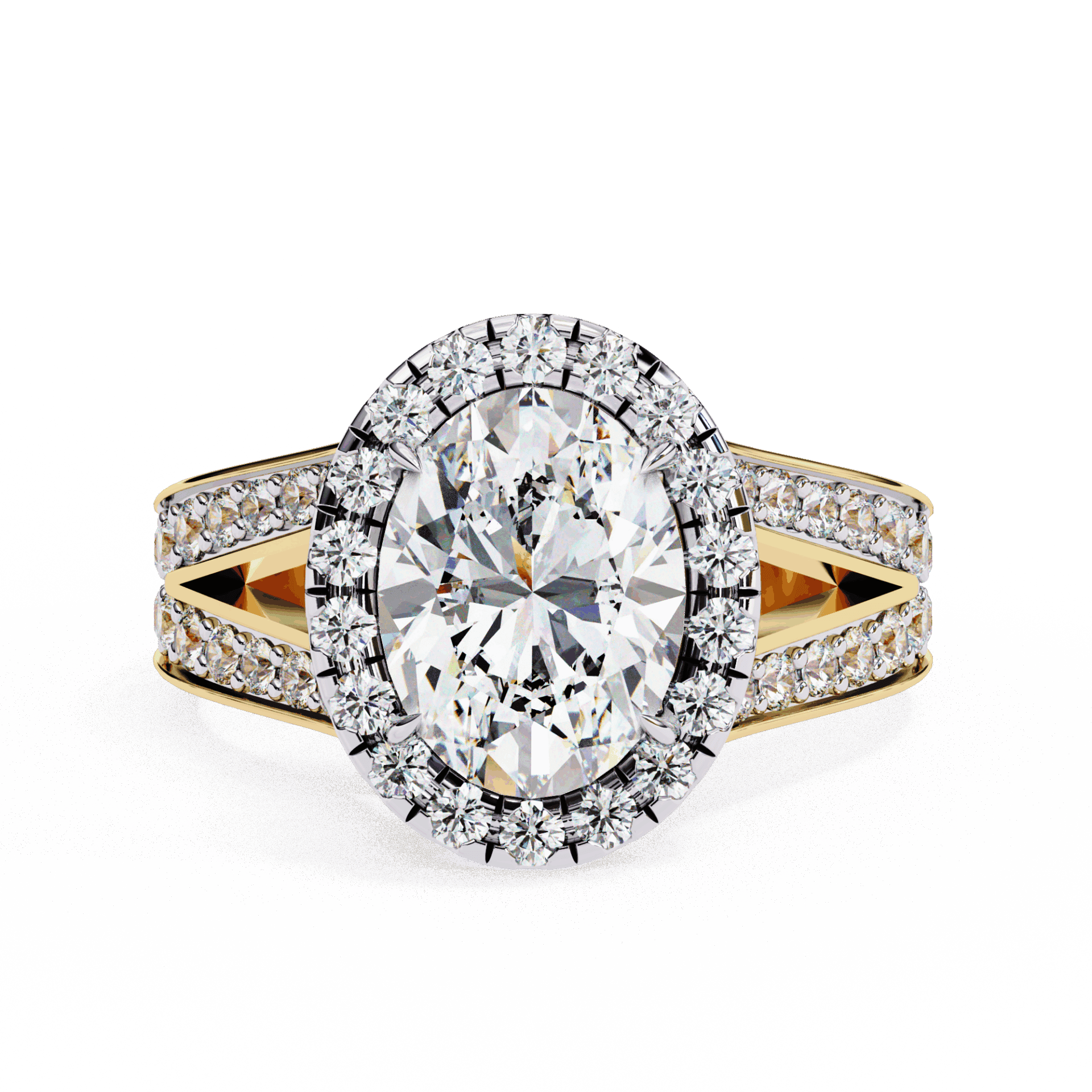 2.25 Carat Oval Signature Wear Ring in Moissanite | House of Estara