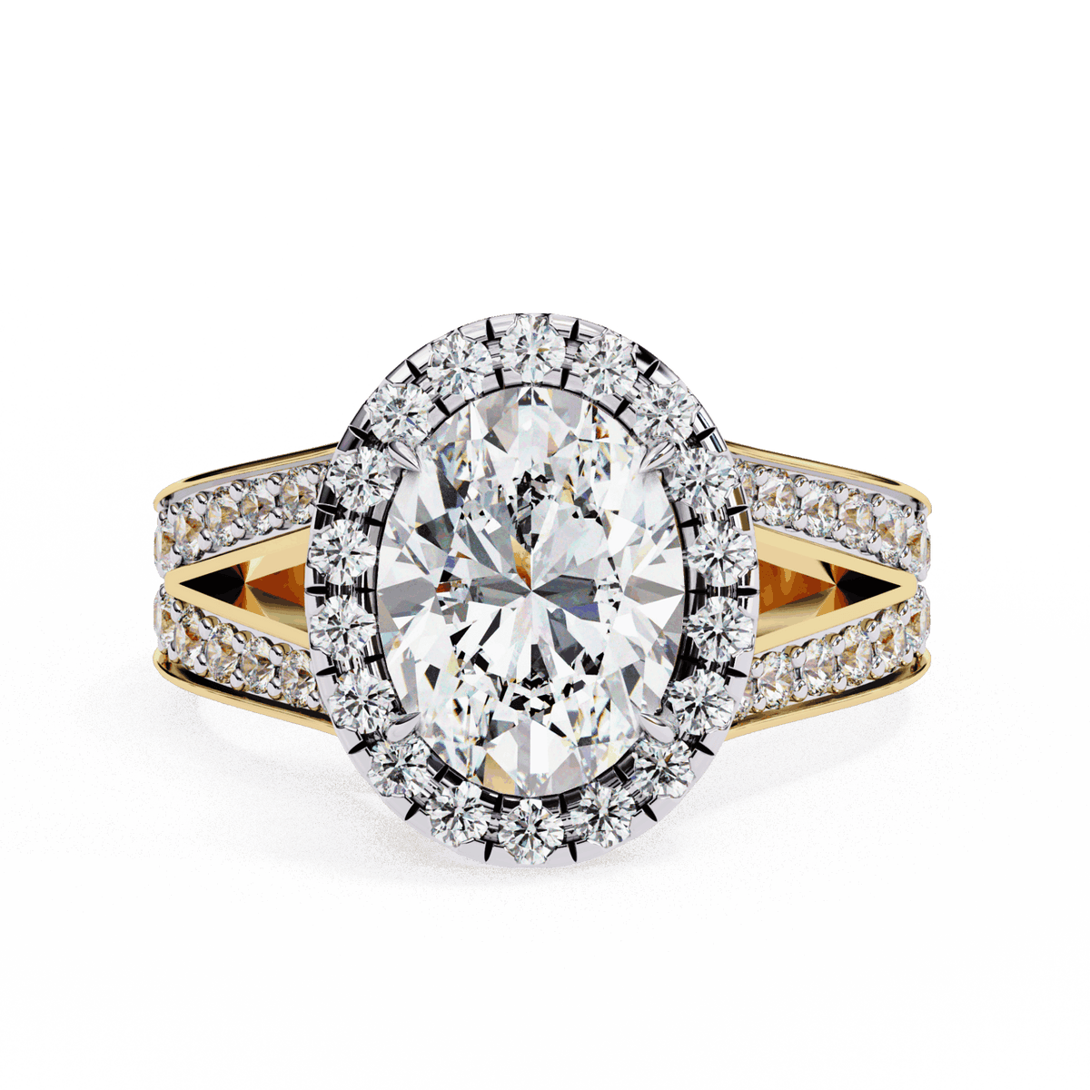 2.25 Carat Oval Signature Wear Ring in Moissanite | House of Estara