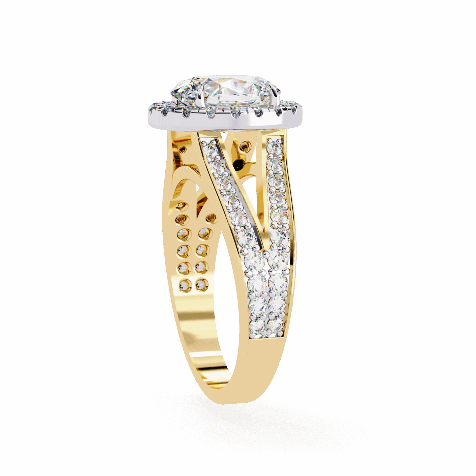 2.25 Carat Oval Signature Wear Ring in Moissanite | House of Estara