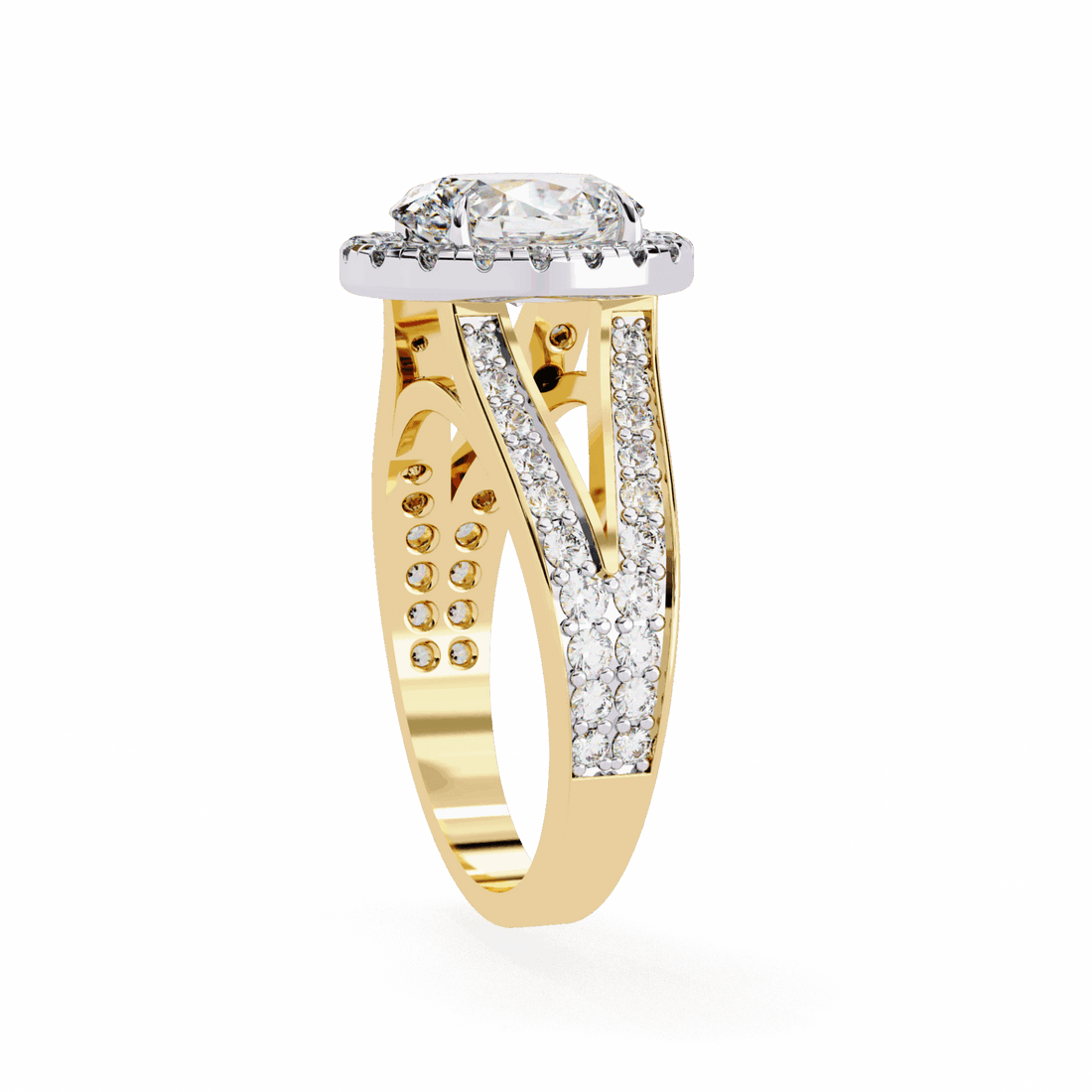 2.25 Carat Oval Signature Wear Ring in Moissanite | House of Estara