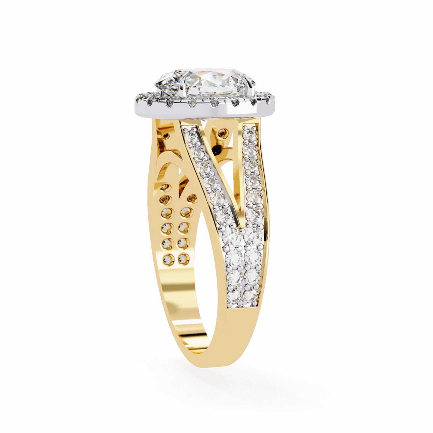 2.25 Carat Oval Signature Wear Ring in Moissanite | House of Estara