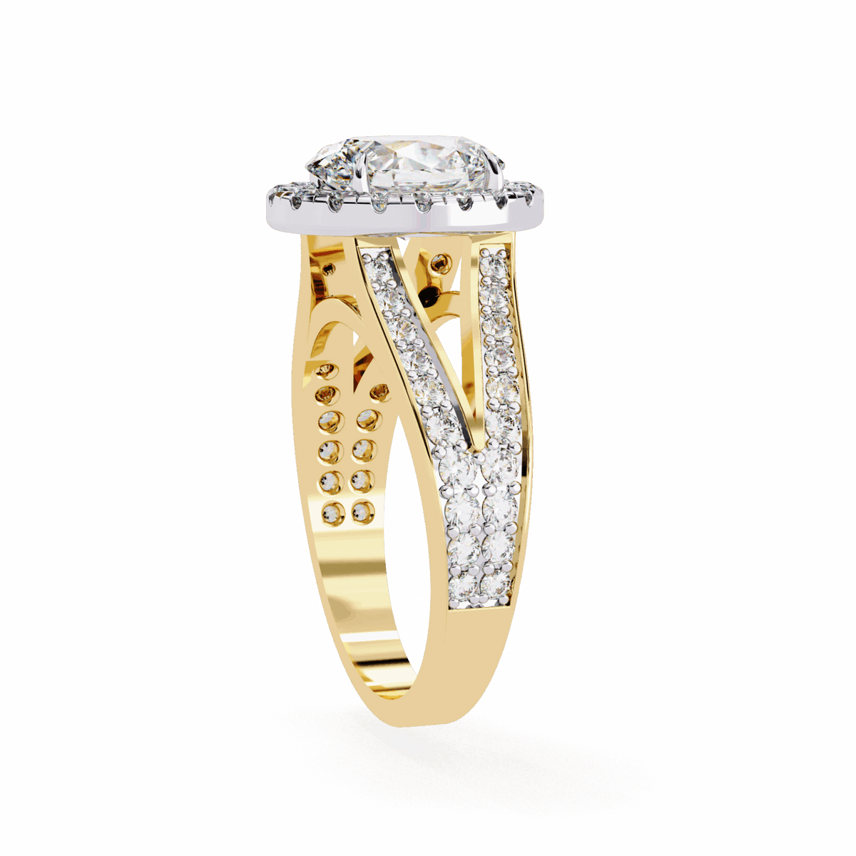 2.25 Carat Oval Signature Wear Ring in Moissanite | House of Estara