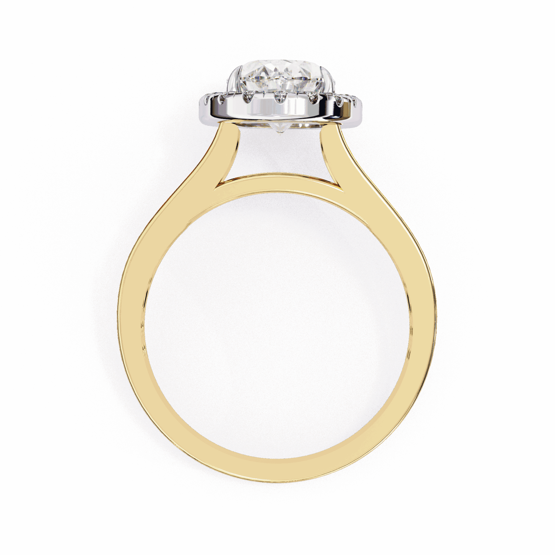 2.25 Carat Oval Signature Wear Ring in Moissanite | House of Estara