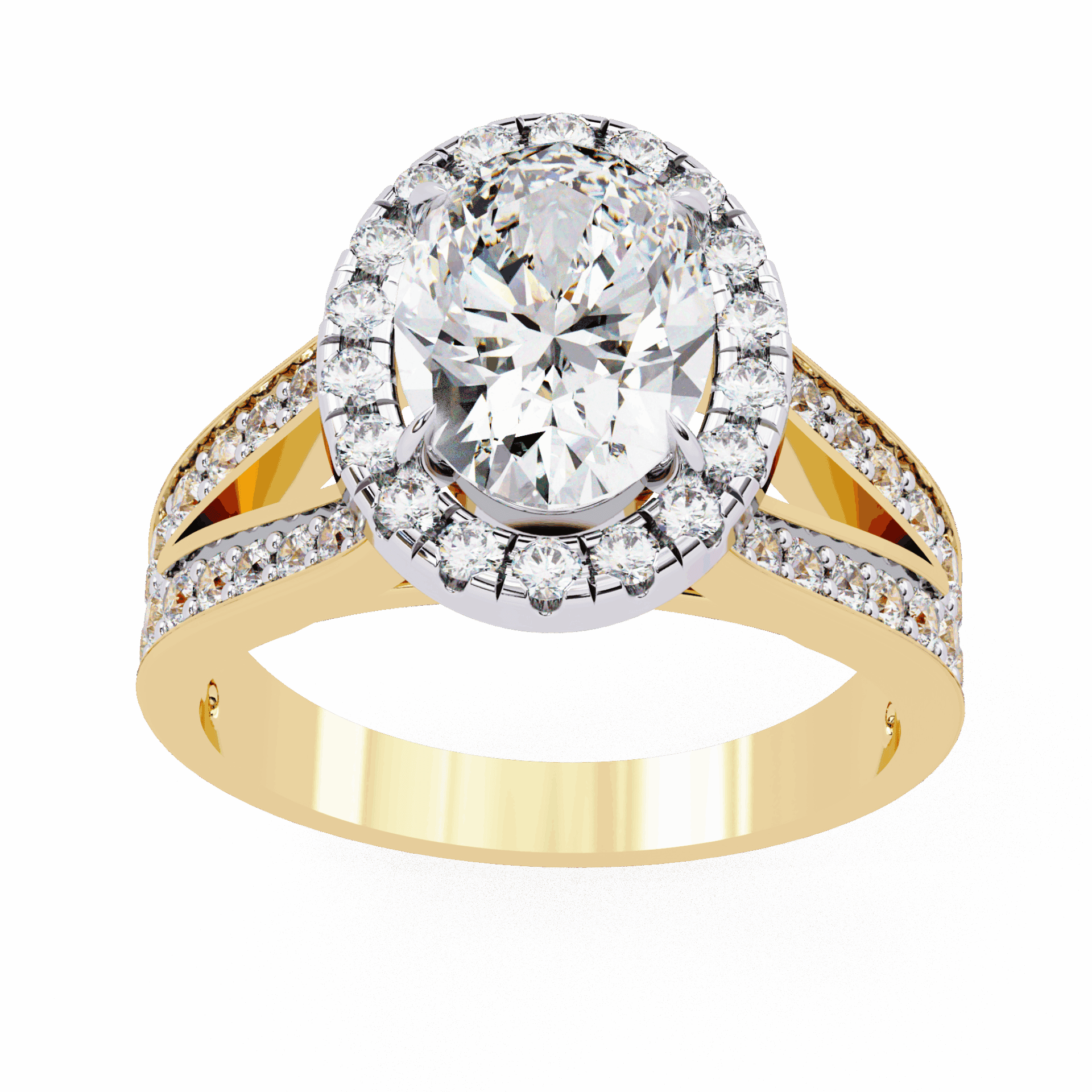 2.25 Carat Oval Signature Wear Ring in Moissanite | House of Estara